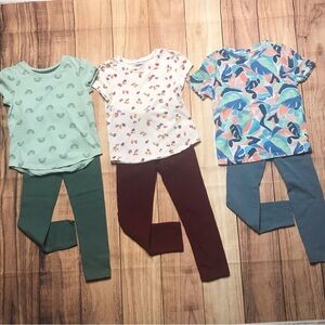 Bundle of 3 Leggings & 3 Tops Size 5T